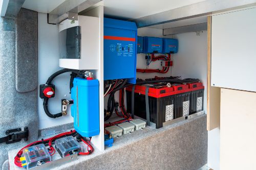 A typical 12v electrical system in a recreational vehicle